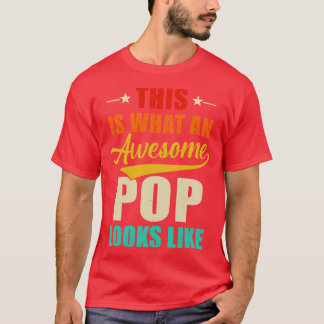 T-shirt Voici À Quoi Ressemble Une Fête des pères Awesome