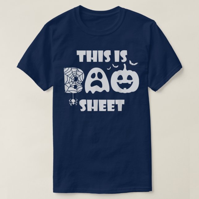 T-shirt Voici Boo Sheet mignon adorable Boo Happy Hallowee (Design devant)