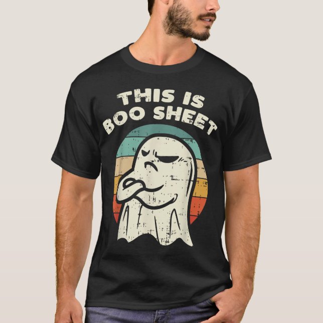 T-shirt Voici Bosheet Ghost Halloween Costume Hommes (Devant)