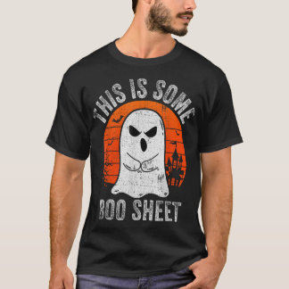 T-shirt Voici Bosheet Ghost Retro Halloween Costume Me
