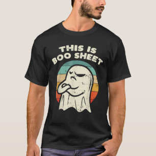 T-shirt Voici Bosheet Ghost Retro Halloween Costume Me