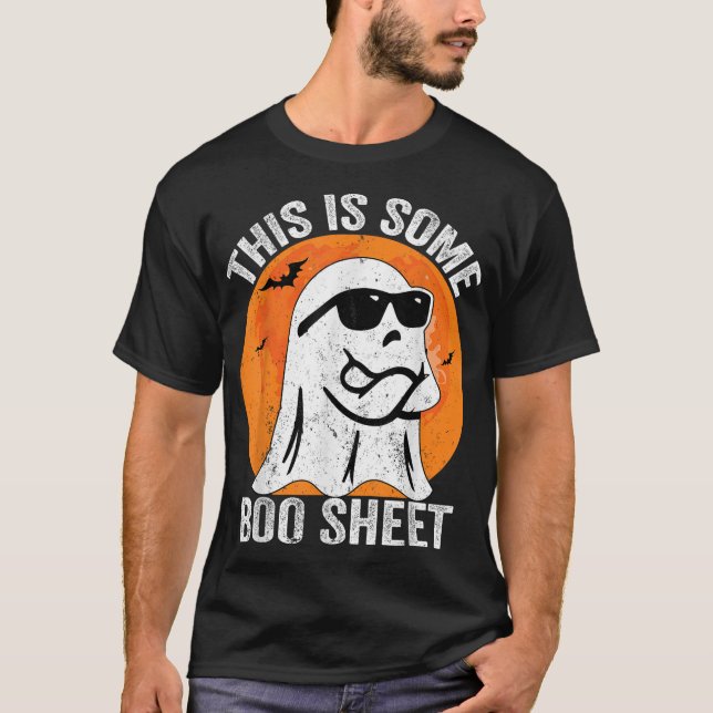 T-shirt Voici Bosheet Ghost Retro Halloween Costume Me (Devant)