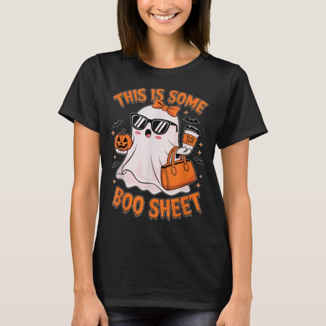 T-shirt Voici Bosheet Ghost Retro Halloween Costume Me (Devant)