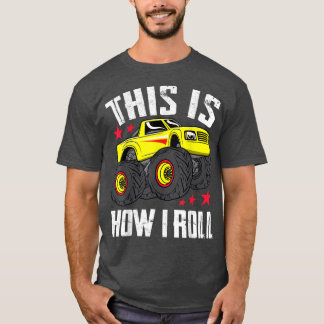 T-shirt Voici Comment je roule Cool Monster Truck Boys & G