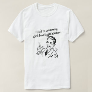 T-shirt Voici de nager avec des femmes à pattes arc