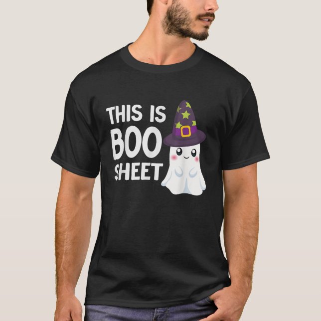 T-shirt Voici La Feuille De Boite Drôle Halloween Costume  (Devant)