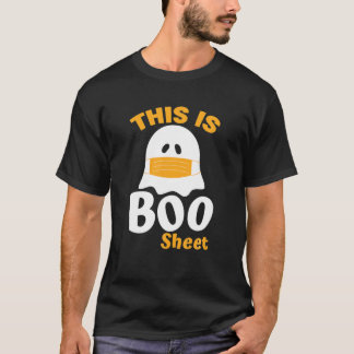 T-shirt Voici La Feuille De Boo Drôle Halloween 2021 Masqu