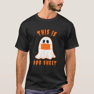 T-shirt Voici La Feuille De Boo Drôle Halloween 2021 Masqu