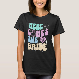 T-shirt Voici la mariée enterrement de vie de jeune fille 