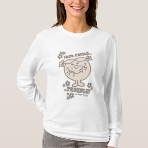 T-shirt Voici La Petite Miss Trouble