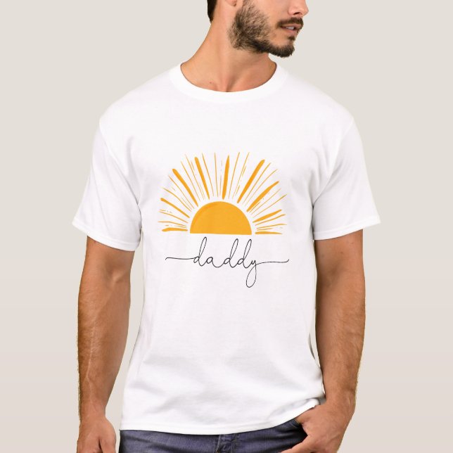 T-shirt Voici le fils papa pour être baby shower (Devant)