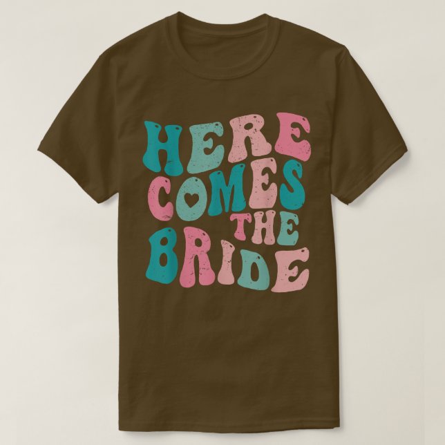 T-shirt Voici Le Futur De La Mariée Mme Fiançailles Bachel (Design devant)