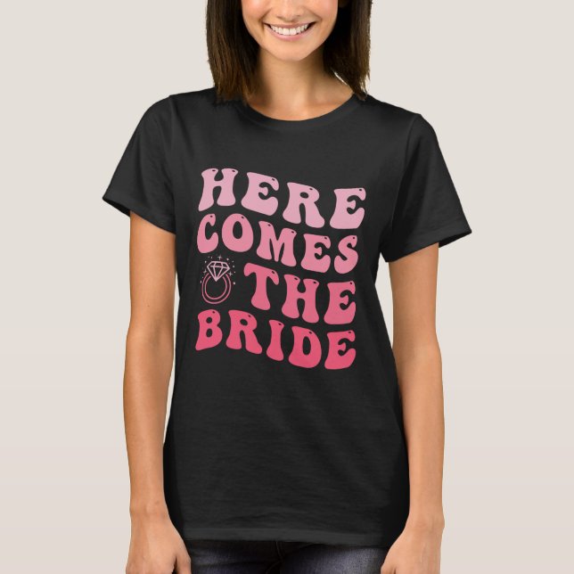 T-shirt Voici Le Porteur De Bague Mariage Super (Devant)