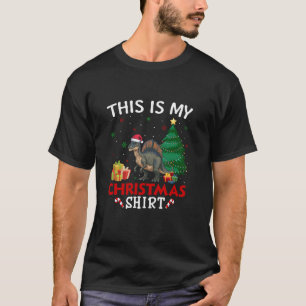 T-shirt Voici le pyjama de Noël de Mon Spinosaurus Santa H