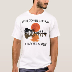 T-shirt Voici le soleil et je dis que c'est bien Guitare G