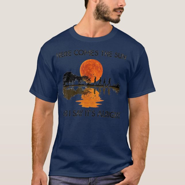 T-shirt Voici Le Soleil Et Je Dis Sa Bonne Guitare (Devant)