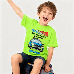 T-shirt Voici l'enfant qui va à l'école - police tatata