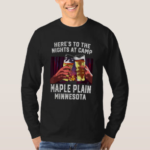 T-shirt Voici Les Nuits Au Camp Maple Plain Camping Mi