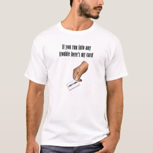 T-shirt Voici ma carte - Je m'en fiche