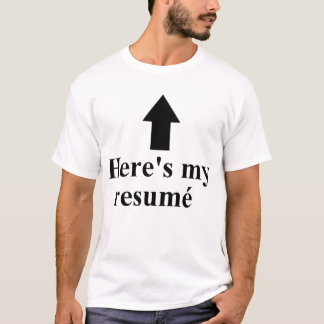 T-shirt Voici ma chemise de barbe de Resumé
