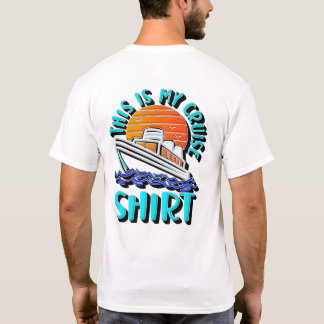 T-shirt Voici ma chemise de croisière au coucher du soleil