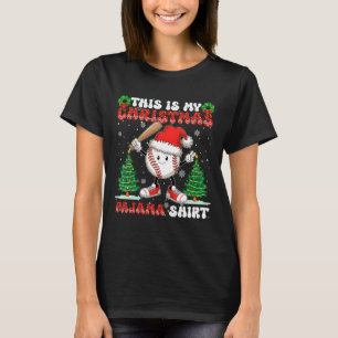 T-shirt Voici Ma Chemise De Noël En Pyjama Vendre Des Garç