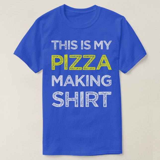 T-shirt Voici Ma Pizza Fabriquant Pizza Maker 1786  (Design devant)