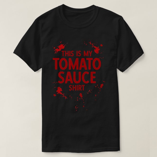 T-shirt Voici ma sauce tomate italienne (Design devant)