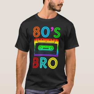 T-shirt Voici mes 80 ans Bro 80's Party Costume 80 femmes