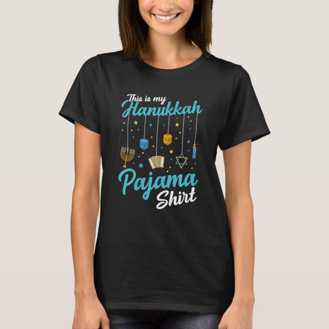 T-shirt Voici mes cadeaux juifs de Hanoukka Pajama Chanuka (Devant)