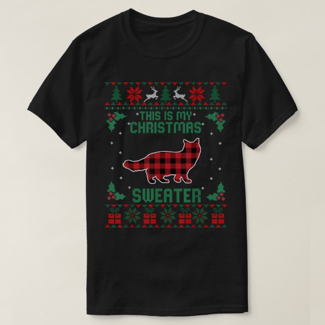 T-shirt Voici Mon Amoureux des chats Ragdoll Sweater de No (Design devant)