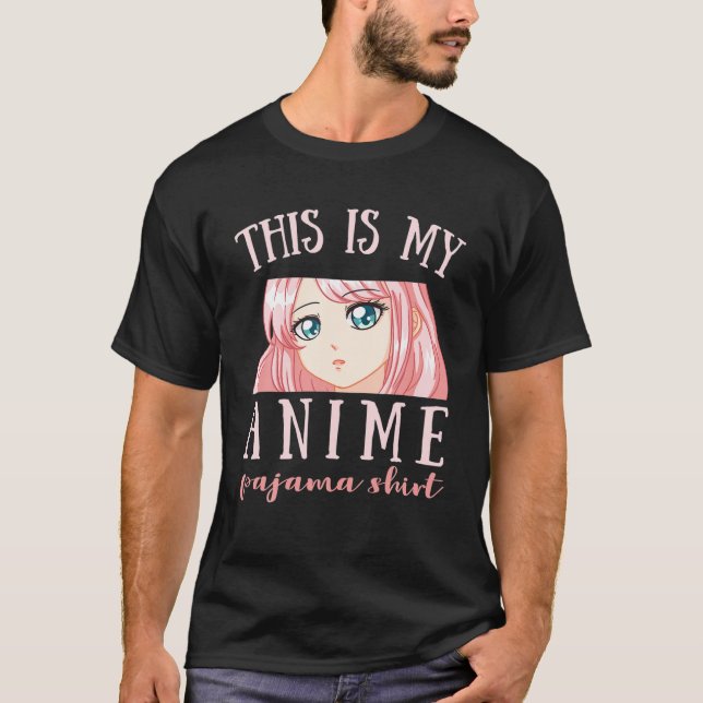 T-shirt Voici Mon Anime Pajama Girl Kawaii Otaku Manga (Devant)