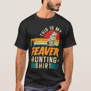 T-shirt Voici Mon Chasse De Castor Retro Chasseur De Casto