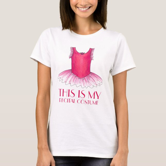 T-shirt Voici mon considérant Costume Ballet Danse Tee (Devant)