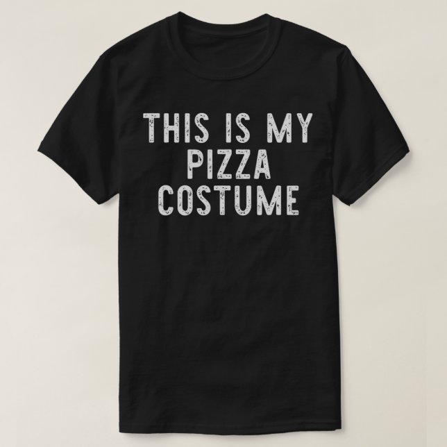 T-shirt Voici Mon Costume De Pizza Halloween Facile Lazy (Design devant)