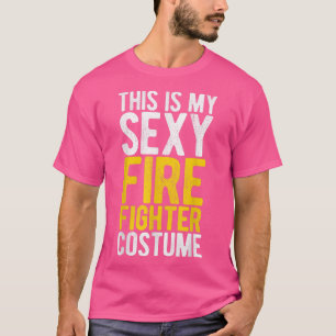 T-shirt Voici Mon Costume De Pompier Sey Halloween 6555