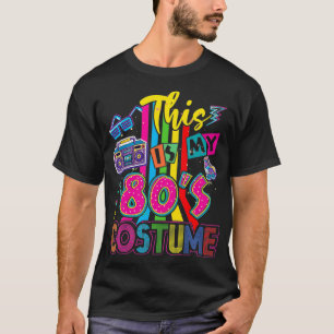 T-shirt Voici mon costume des années 80 1980 Vintage Rétro