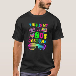 T-shirt Voici Mon Costume Des Années 80 Pour Les Femmes H