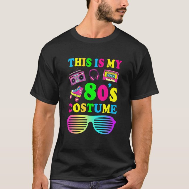 T-shirt Voici Mon Costume Des Années 80 Pour Les Femmes Ho (Devant)