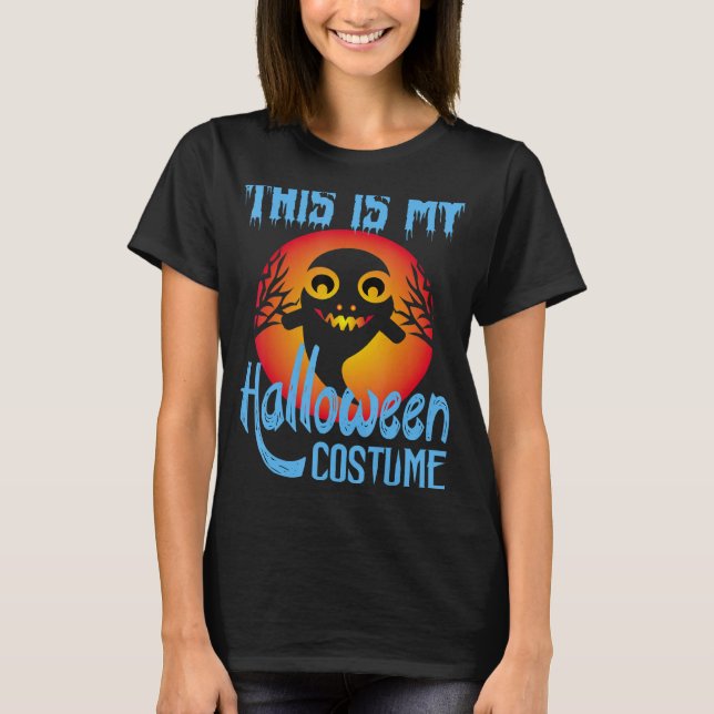 T-shirt Voici Mon Costume D'Halloween 1 (Devant)
