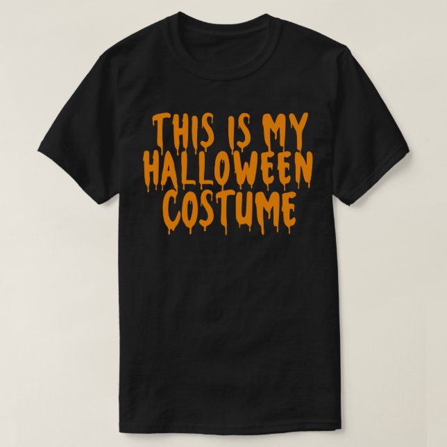 T-shirt Voici Mon Costume Halloween Couples Halloween Cos (Design devant)