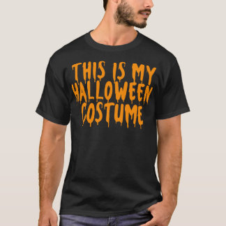 T-shirt Voici Mon Costume Halloween Couples Halloween Cos