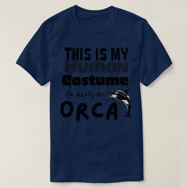 T-shirt Voici Mon Costume Humain Ix27m Vraiment Un Baleine (Design devant)