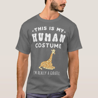T-shirt Voici Mon Costume Humain Je Suis Vraiment Une Gira