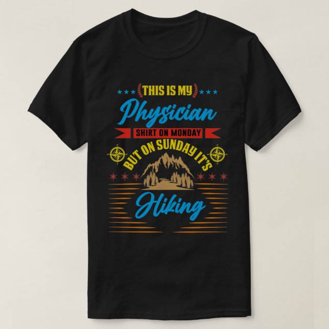 T-shirt Voici mon médecin lundi mais dimanche itx27 (Design devant)