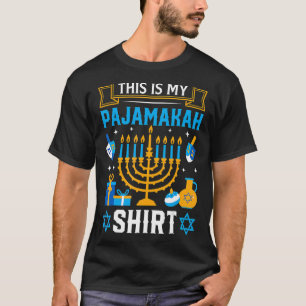 T-shirt Voici Mon Pajamakah Hanoukka Jewish Festival