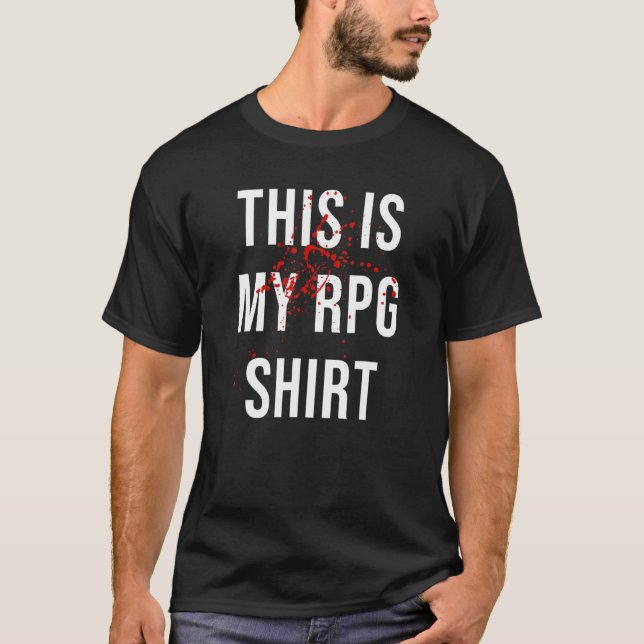 T-shirt Voici My RPG Dungeons DM Master D20 Dragons (Devant)