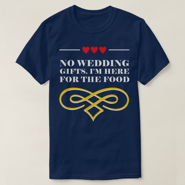 T-shirt Voici pour la mariée et la mariée du Mariage alime (Design devant)