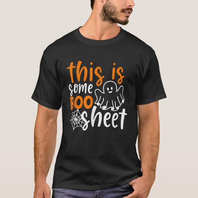 T-shirt Voici Un Petit Fantôme D'Halloween En Boite (Devant)