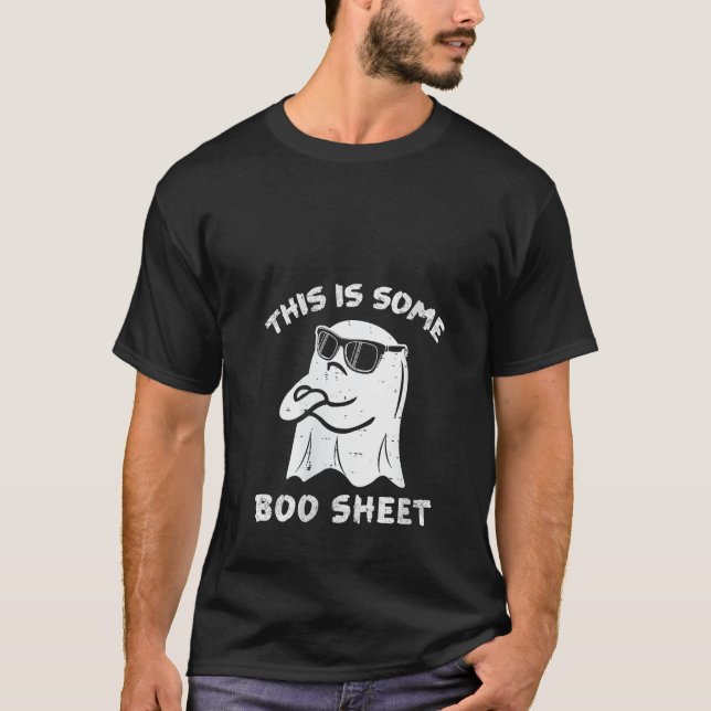 T-shirt Voici Une Feuille De Boite Éffrayant Fantôme Horre (Devant)